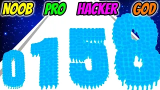 NOOB vs PRO vs HACKER vs GOD - Crowd Number 3D