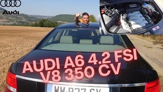 AUDI A6 4.2 FSI V8 350 CV / REVIEW SOUND + 0-100 km/h