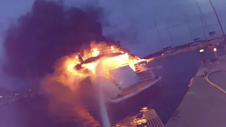 MARINA KAŠTELA YACHT FIRE