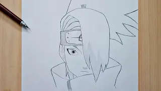 How to draw Deidara | Drawing Deidara From naruto Easy Step by step | Tutorial