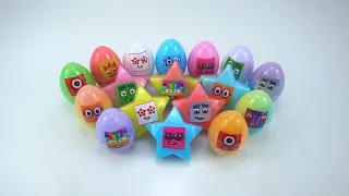 Seeking Numberblocks Hidden Within Eggs & Math Challenges Up to 10! Satisfying ASMR Video.