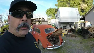 Barn find 59 VW Bug all original sitting for 25 years part 1
