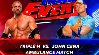 WWE2K24 John Cena VS Triple H Match Gameplay!
