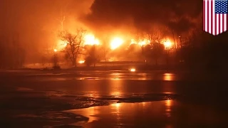 Epic mushroom cloud appeared after West Virginia CSX train derailed