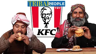 Tribal People Try KFC Burgers First Time