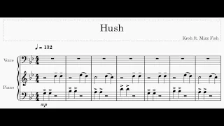 Hush - by Kroh ft. Mizz Fish - Piano Arrangement