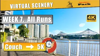 Couch To 5K Week 7 - All runs | Start Running | Virtual Scenery with Timer