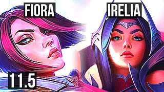 FIORA vs IRELIA (TOP) | 3.2M mastery, 1700+ games, 6 solo kills, Legendary | KR Diamond | v11.5