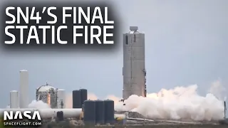 SpaceX Boca Chica - Final Starship SN4 Static Fire