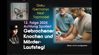 GNTM 12. Folge 2024  Gebrochener Knochen und Mörder-Laufsteg!  Achtung Spoiler!