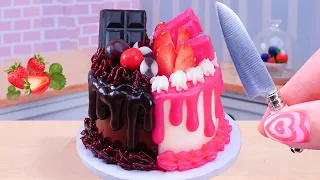 So Sweet Miniature Strawberry and Chocolate Cake Decorating 🍫🍓 Perfect 1000+ Miniature Ideas Cake