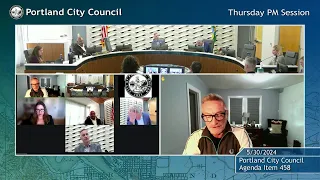 Portland City Council Meeting PM Session 05/30/24