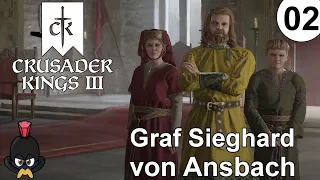 Crusader Kings 3 | 02 | Körperliche & geistige Zusammenbrüche | Grafschaft Ansbach & Württemberg