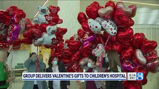 Group delivers Valentine's gifts to DeVos Children's Hospital