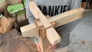 Perfect Hand Cut Woodworking Joints  - Making Simple Wood Structure Joints