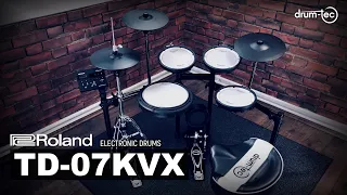 Roland TD-07KVX electronic drums unboxing & playing by drum-tec