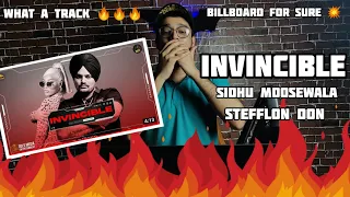INVINCIBLE (Official Audio) Sidhu Moose Wala | Stefflon Don | The Kidd | Moosetape | REACTION