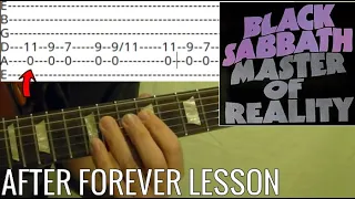 After Forever by Black Sabbath Guitar Lesson ( With Tabs )