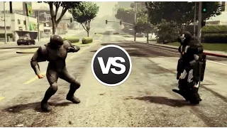 RoboCop VS Iron Man (War Machine) - Epic Battle (GTA 5)