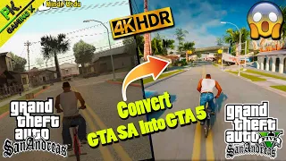 I *Converted* GTA San Andreas Into GTA 5😍With Mods😱GTA SA Convert Into GTA 5🔥🔥🔥How To Convert?