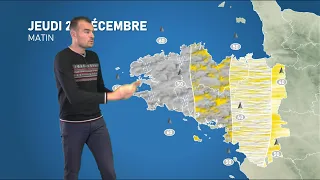 Bulletin météo pour le jeudi 23 décembre 2021