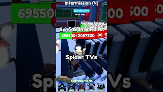 10 SPIDER TVs vs 10 SCIENTIST TOILETS!! (Toilet Tower Defense)