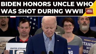 Biden honors uncle who he says was shot down during WWII in an area known to have 'cannibals'