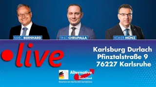 Totenstille im Kanzleramt - Chrupalla, Bernhard und Münz in der Karlsburg