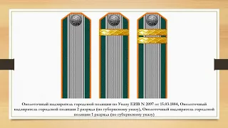 Знаки различия полиции Российской империи - 2