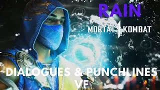 MORTAL KOMBAT 1 - RAIN Toutes les Intros Dialogues & Punchlines VF