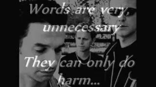 Depeche Mode - "Enjoy The Silence" Lyrics