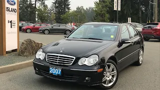 2007 Mercedes Benz C280 Avantgarde W/ Heated Seats, Moonroof, CD Review | Island Ford