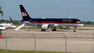 'Trump' plane welcomes travelers to Palm Beach