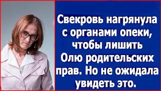 Свекровь нагрянула с органами опеки, чтобы лишать Олю родительских прав, но не тут-то было