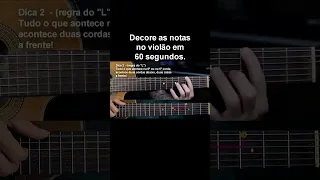 Decore todas as Notas no violão em 60 segundos #shorts