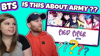 BTS PIED PIPER LYRICS REACTION || Is this about ARMY?