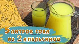 5 литров сока из 2 апельсинов! Рецепт апельсинового сока из 2 апельсинов – Рецепты соков