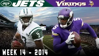 Teddy Bridgewater Clutch on a Cold Day!  (Jets vs. Vikings, 2014)