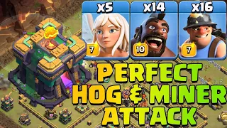 TH14 Attack Strategy 2023 With Hog Miner  | Best Th14 Ground Attack  War Strategy Clash Of Clans