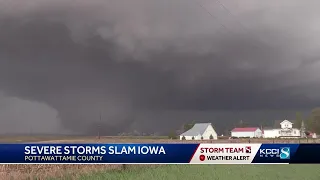 Several intense storm systems sweep across Iowa