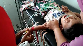 Arif nangis setelah di infus. 4 November 2017