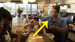 Customer Captures What A Waitress Was Doing To An Old Man’s Food Behind The Counter