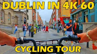 DUBLIN IRELAND 4K 60 CYCLING TOUR AUGUST 2023