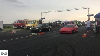 BMW 330d e92  vs Honda CRX 1.6 drag race 1/4 mile 🚦🚗  4K