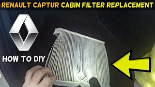 Renault Captur Cabin Filter Replacement - POV How To DIY