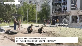 Teenager killed at public transport stop in attack on Kharkiv by Russian occupiers