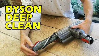 FASTEST WAY to DEEP CLEAN Dyson V10 HEAD | How to Clean motorhead / turbohead on your vacuum.