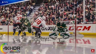 NHL 22 Caps Tame Wild! Washington Capitals vs Minnesota Wild 4K60FPS! PS5 Gameplay