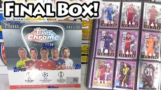 TRYING TO *COMPLETE* A MATCH ATTAX CHROME 2021/22 Collection | Final Box Opening | Complete Binder?