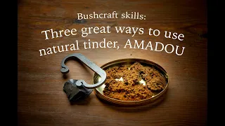 Best way how to use natural tinder Amadou, Horse hoof fungus, making fire with flint & steel, taula,